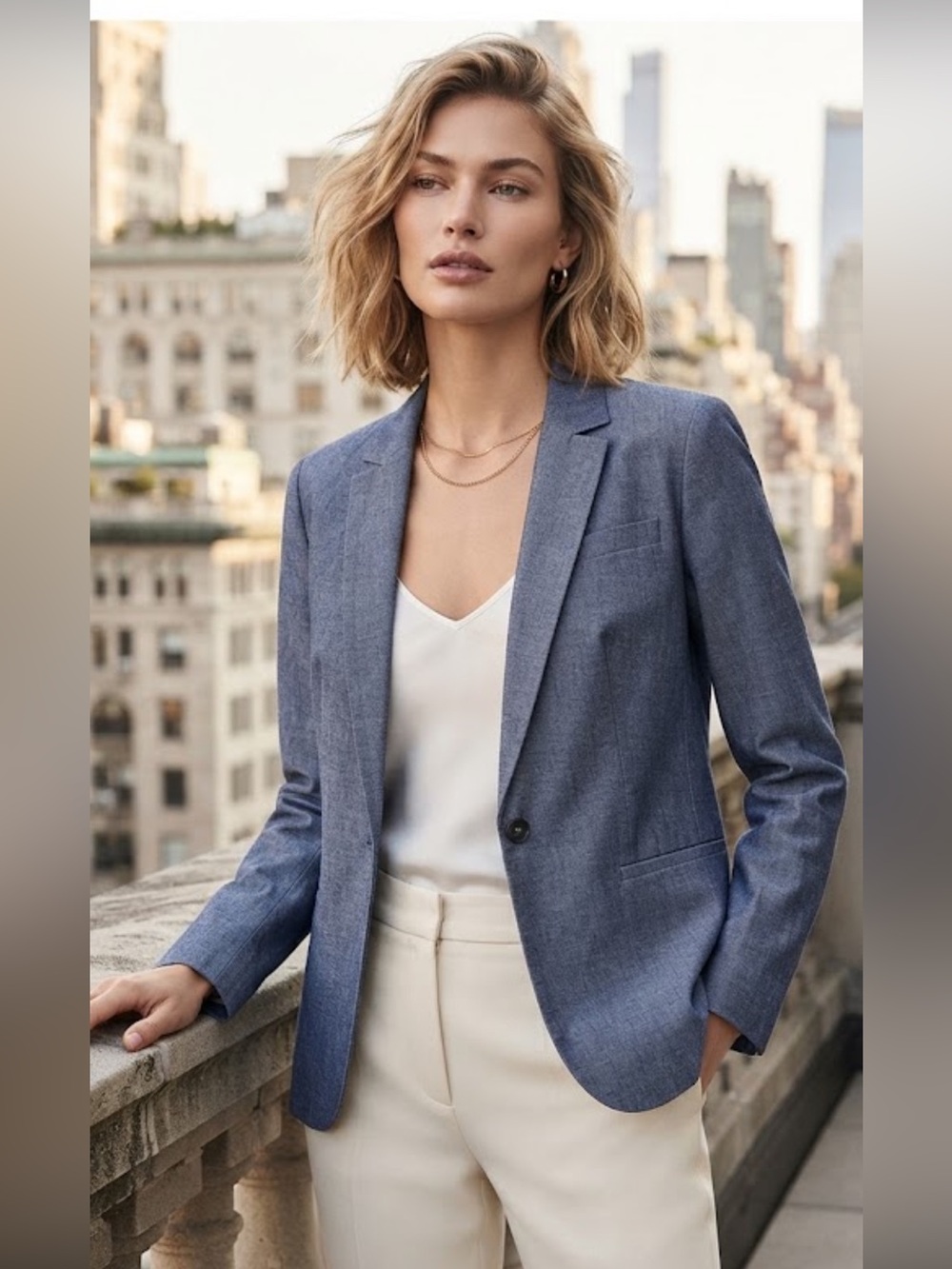 NWOT Banana Republic Classic fit blue blazer
